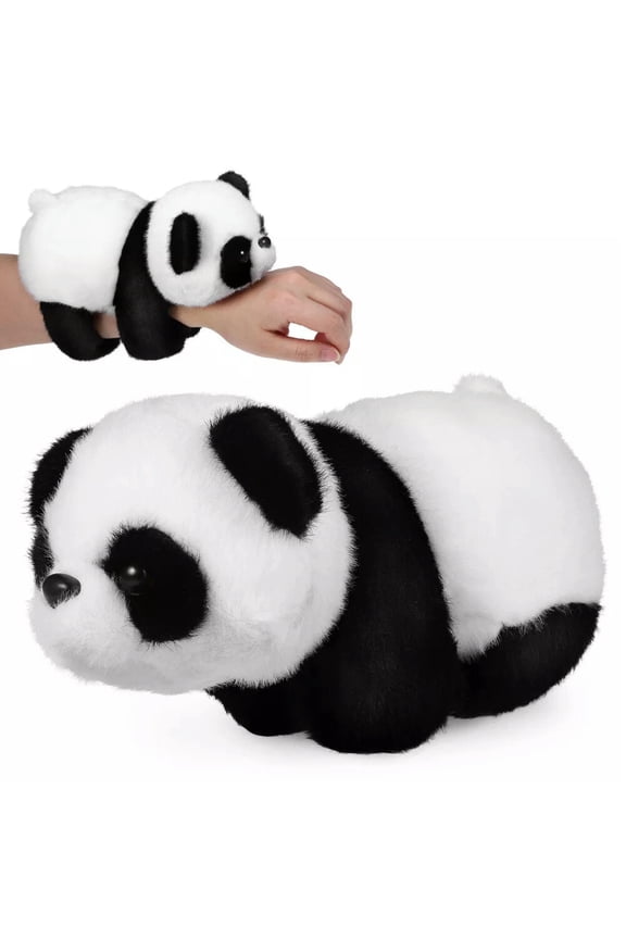 Plush Favors Jungle Themed Panda Slap Bracelet Snap Animal Child