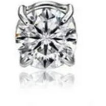 GKNET Punk Zircon Earring Magnet Ear Clip Non Piercing Delicate Jewelry Crystal Ear Stud 1PC-silver-8mm