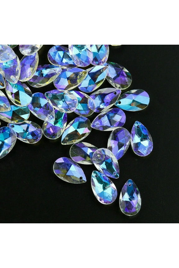 Rainbow Maker 50PC 18MM AB Angel Tear Crystal Chandelier Pendant Accessory