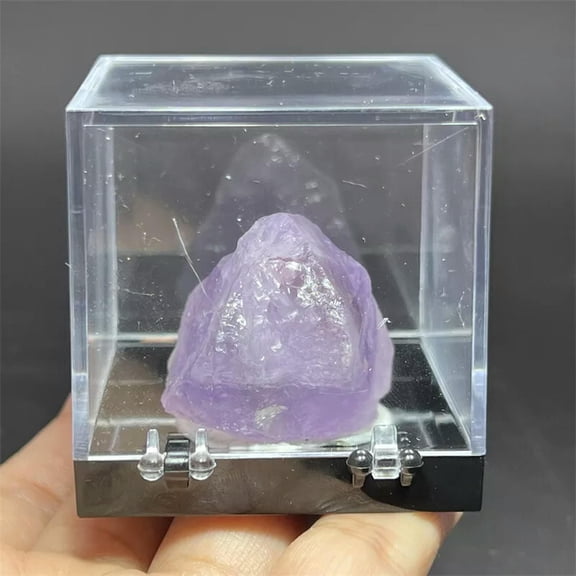 GKNET Raw Rough Natural Light amethyst Rocks Chunks Crystal Mineral Specimen+Box 1PC