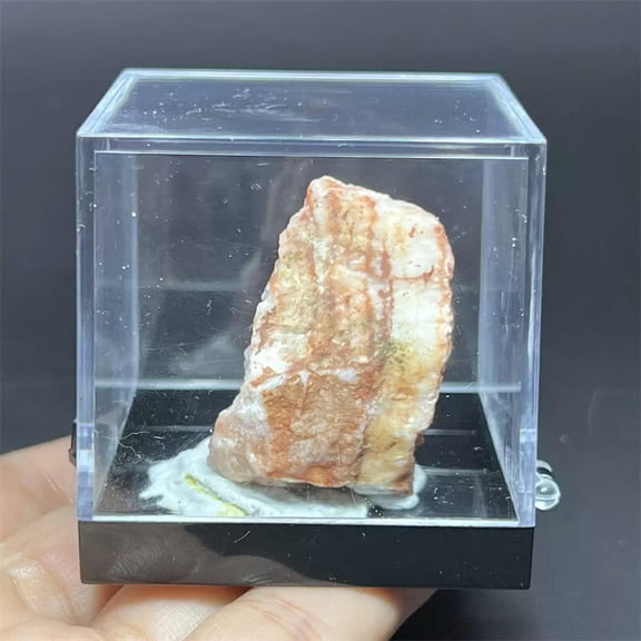 GKNET Raw Rough Natural Pork stone Rocks Chunks Crystal Mineral Reiki Specimen+Box 1PC