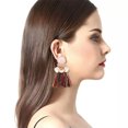 thumbnail image 1 of GKNET Seaside vintage Womens Tassel Earrings Dangle Alloy Resin Bohemian Pendant-Colorful, 1 of 6