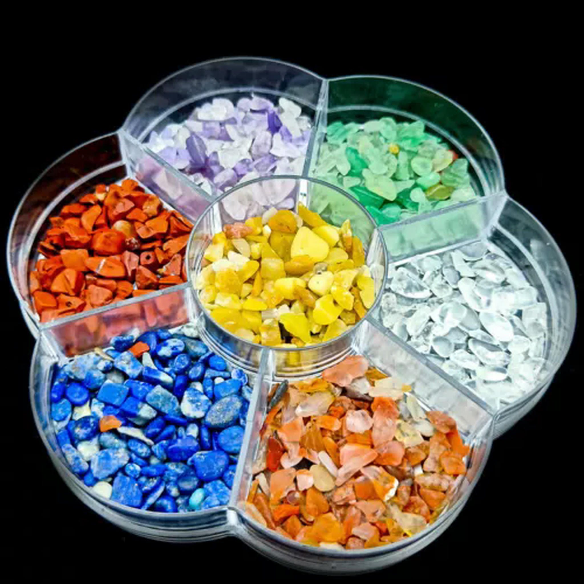 GKNET Seven Chakra Healing Stones Sets Natural Crystal Reiki ...