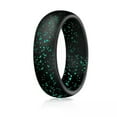thumbnail image 1 of GKNET Silicone Wedding Ring Engagement Rings Athletic Delicate Jewelry Women Men Jewels Gift ➳-03 black-8, 1 of 6
