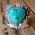 thumbnail image 1 of GKNET Silver Plated Rings Women Delicate Jewelry Oval Cut Turquoise Wedding Ring Size 6-11-#17-8, 1 of 6