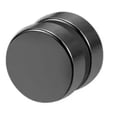 thumbnail image 1 of GKNET Single Stainless Steel Magnetic Ear Clips Easy Use No Piercing Stud Earrings-Black 8mm, 1 of 9