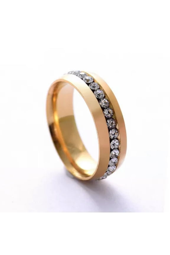 Spinner Fidget Anxiety Ring Stainless Steel Spinning Rings for Woman Men Jewelry-32#-6