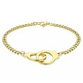 thumbnail image 1 of GKNET Stainless Steel Gold Plated Handcuffs Bracelet Unisex Fashion Jewelry-Gold-17, 1 of 5