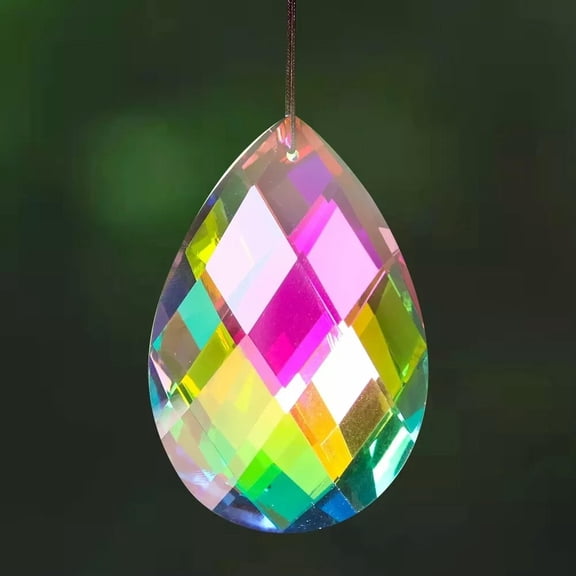 GKNET SunCatcher 75mm Rainbow Drop Crystal DIY Prism Chandelier Pendant Rainbow Maker