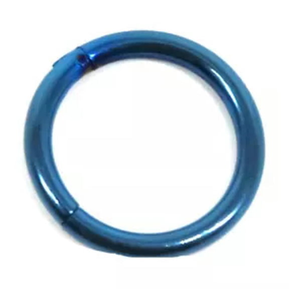 GKNET Women Hinge Segment Surgical Steel Nose Ring Body Delicate Jewelry Ear Rings Tragus Ring-blue-1.2*8mm