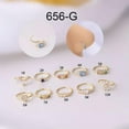 thumbnail image 1 of GKNET Surgical Steel Septum Clicker Nose Daith Segment Cartilage Rings Hoop Piercing/-golden-6#, 1 of 8