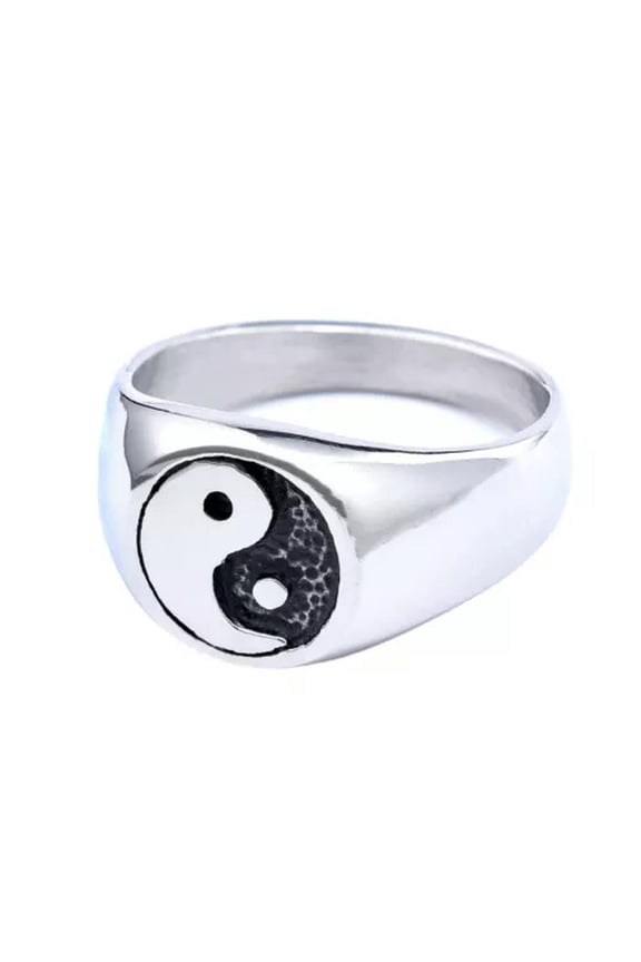 Tai Chi Bagua Formation Stainless Steel Ring Size 5-12-11