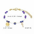 thumbnail image 1 of GKNET Turkish BLUE Evil Eye Beads Bracelet Protection Good Luck Bangle Womens Jewelry-White Beads Round, 1 of 9