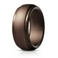 thumbnail image 1 of GKNET Unisex Silicone Ring Outdoor Sports Ring Fashion Finger Ring Engagement Ring-bronze-10, 1 of 9