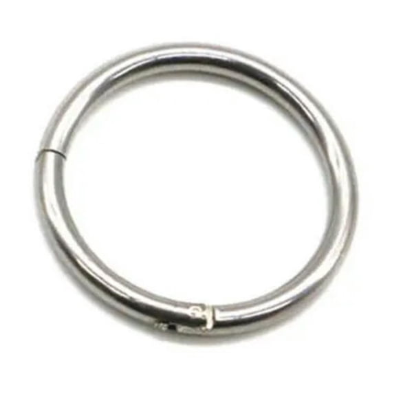 GKNET Unisex Titanium Hinged Segment Nose Ring Ear Cartilage Tragus Helix Lip Piercing-Silver-6 mm-18g (1 mm)