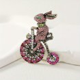 thumbnail image 1 of GKNET Vintage Animal Brooch Creative Bunny Biking Pin Accessory Corsage, 1 of 7