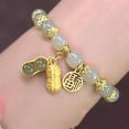 thumbnail image 1 of GKNET Vintage Chinese Fashion Beaded Bracelets Lucky Peanut Pendant Elegant Bracel WY4, 1 of 7