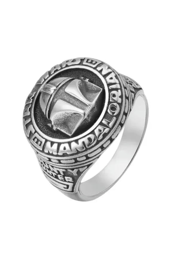 Vintage Crusader Knight Helmet Mask Men's Stainless Steel Man Rings Size 7-12