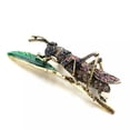 thumbnail image 1 of GKNET Vintage Rhinestone Insect Grasshopper Brooch Personalized Pin, 1 of 4