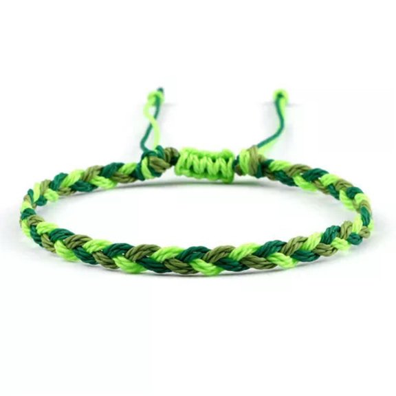 GKNET Waxed String Bracelet Braided Thread Bangles Handmade Waterproof Knot Bracelets-Mixed 7