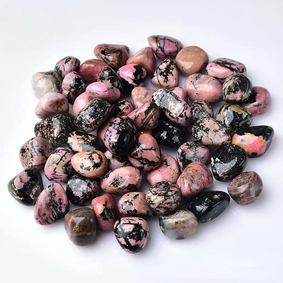 GKNET Wholesale Lot 50pcs Natural Rhodochrosite Stone Tumble Healing Energy Polished