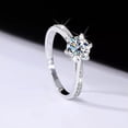 thumbnail image 1 of GKNET Women 925 Sterling Silver Wedding Ring 1 Carat D Color VVS1 Moissanite Ring J012-5, 1 of 7