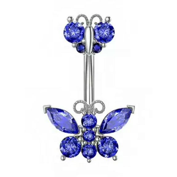 GKNET Women Fake Belly Button Ring Sexy Cartilage Earring Clip Fake Belly Piercing C-3