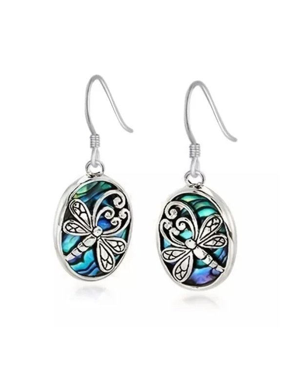 Women Fashion Bohemia Sea Turtle Dragonfly Dangle Earrings Ear Delicate Jewelry Gift-02#