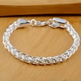 thumbnail image 1 of GKNET Womens 925 Silver Charm Bracelet Bangle Fashion Delicate Jewelry Christmas Gift 60 Style-15#, 1 of 6