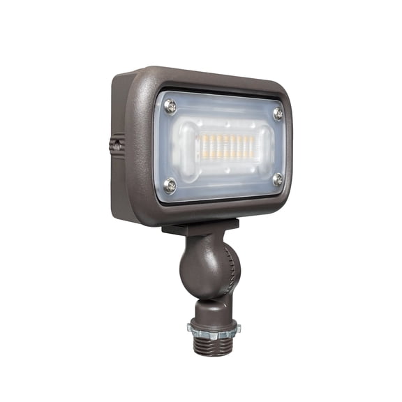 GKOplus 12W Outdoor Waterproof LED Garden Security Floodlight, 900Lumens, 80CRI, 2700K, 12V AC/DC, 1/2 Knuckle Mount, UV Resistant
