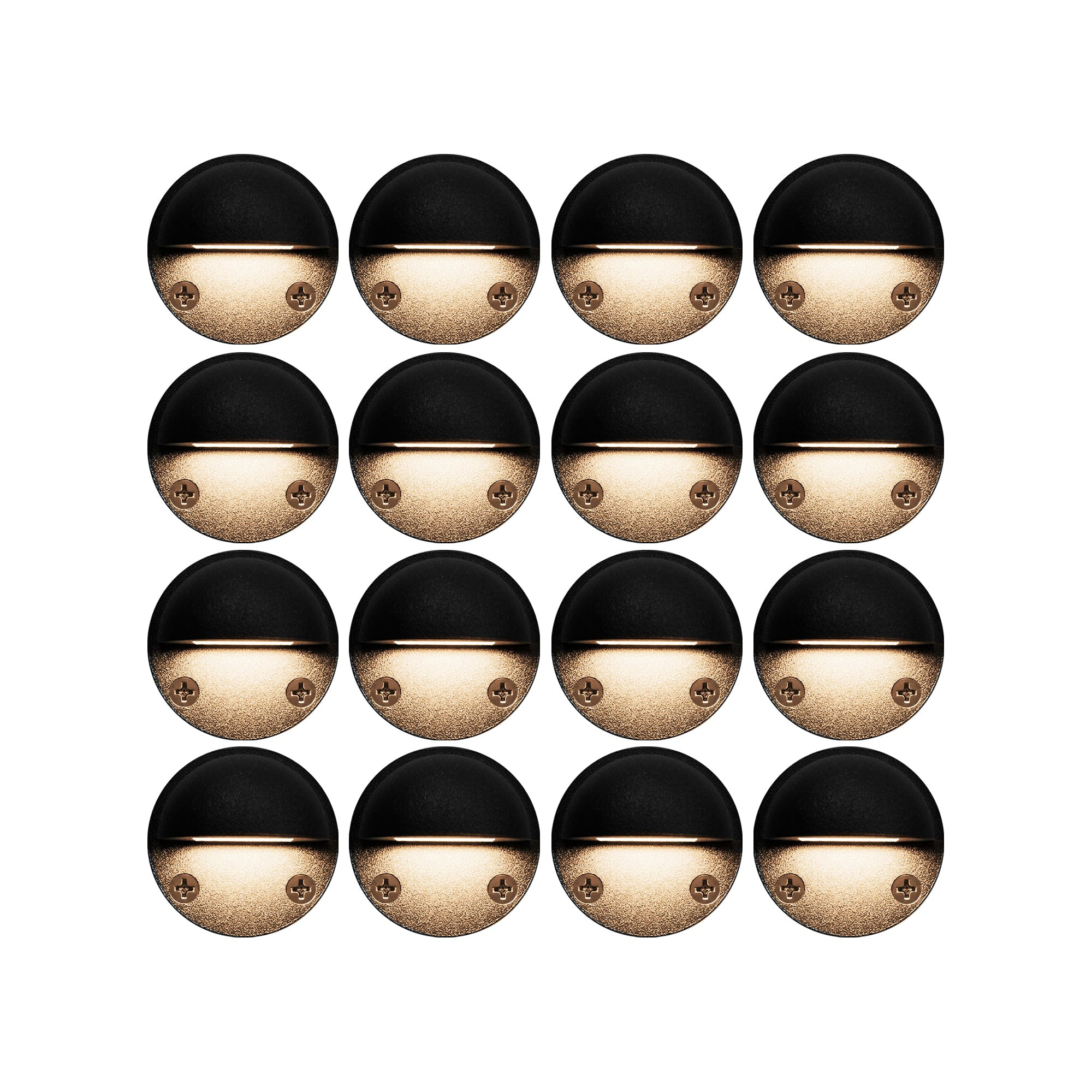 GKOplus 16Pack Low Voltage LED Deck Lights, Mini Size Eyelid Step