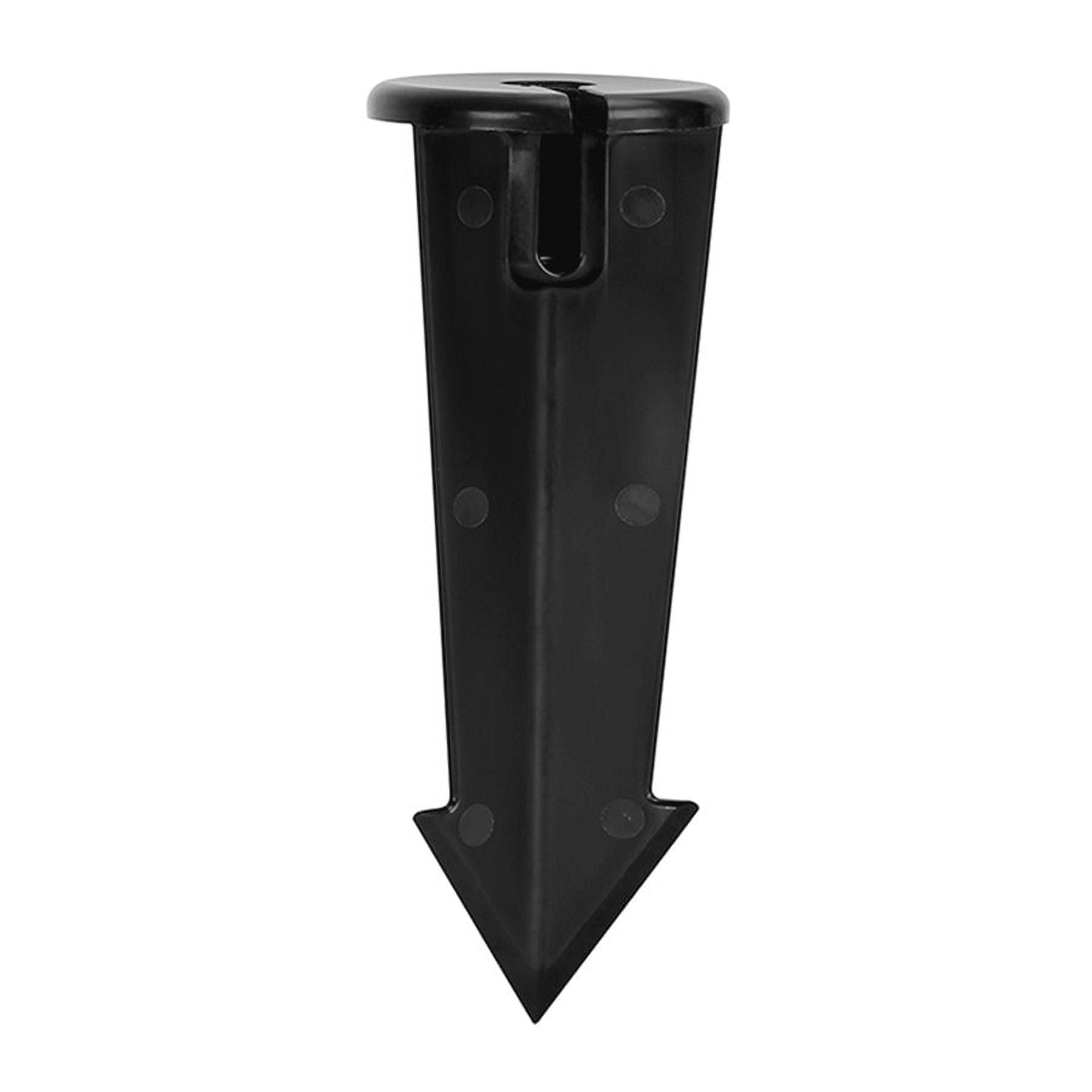 GKOplus Universal Slot Stake, 1/2 NPS Thread Composite Large Ground Post, Spike with Slot for Landscape and Security Light Mounting (1-Pack)
