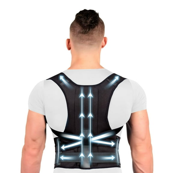 GKTG Back Brace Posture Corrector for Women and Men, Full Upper and Lower Back Support