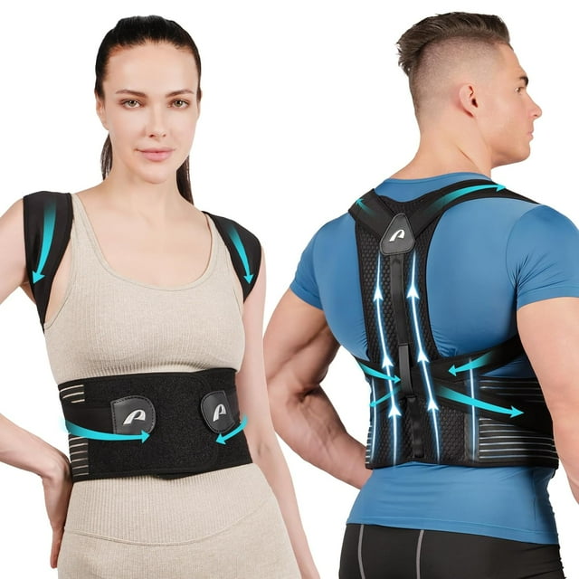 GKTG Back Support Belt Breathable Brace With Lumbar Pad - Immediate ...