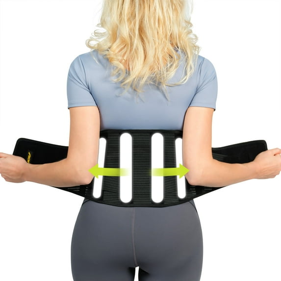 GKTG Back Support Belt Breathable Brace With Lumbar Pad - Immediate Relief from Back Pain, Sciatica, Herniated Disc