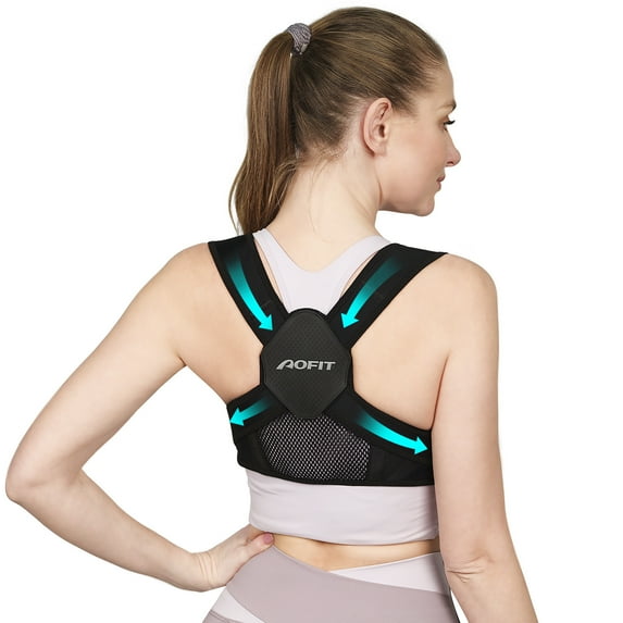 GKTG Posture Corrector for Women and Men, Adjustable Upper Back straightener and Providing Pain Relief from Neck, Shoulder