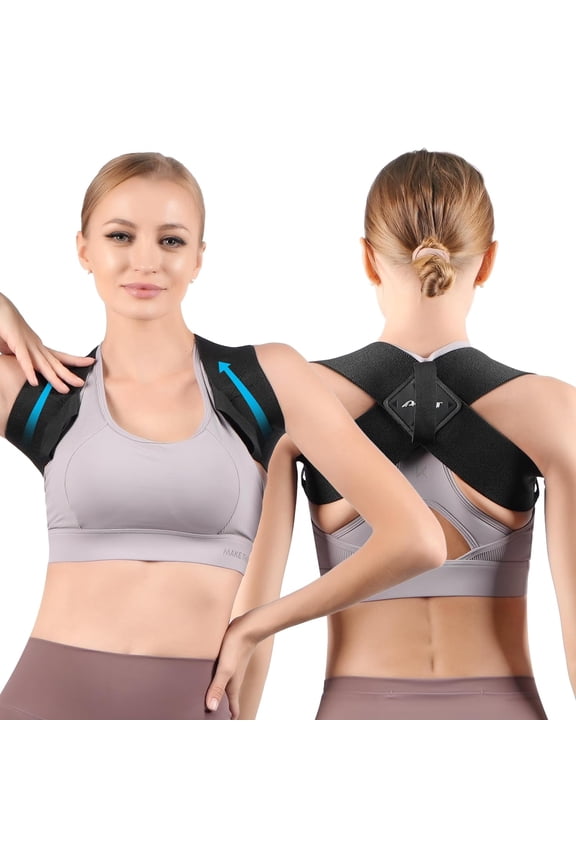 Posture Corrector for Women and Men, Adjustable Upper Back straightener and Providing Pain Relief from Neck, Shoulder