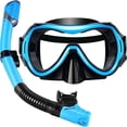 thumbnail image 1 of GKV 180° Panoramic Anti-Fog Snorkel Mask Set – Dry Top Snorkel with Tempered Glass, Leakproof Adult Gear for Snorkeling & Beach Trips, 1 of 7
