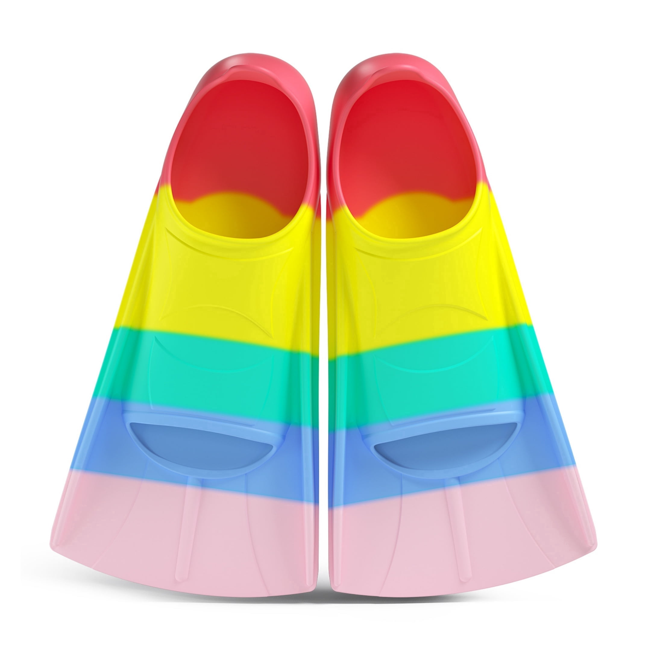 GKV Kids & Adults Silicone Full Foot Swim Fins – Compact Travel ...