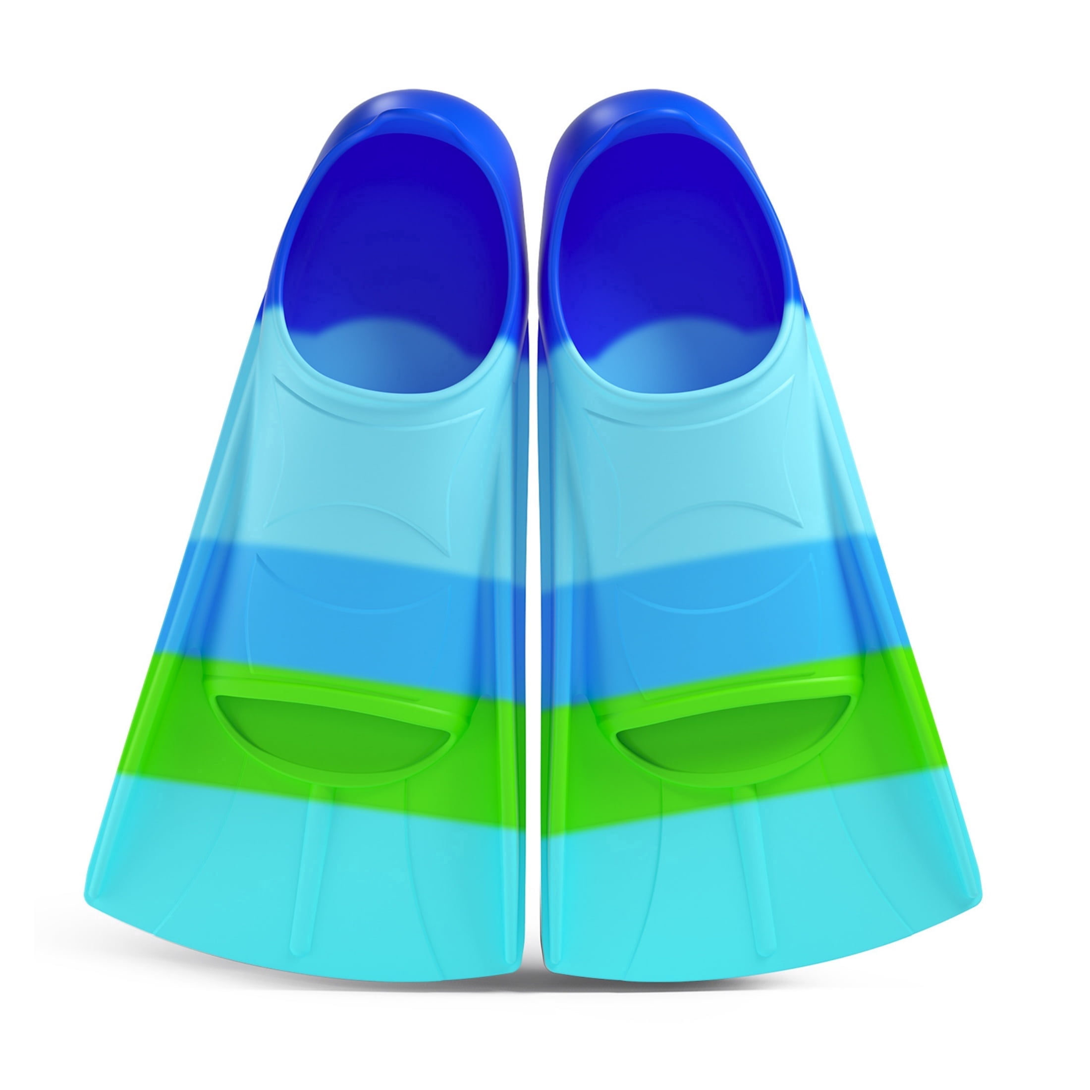 GKV Kids & Adults Silicone Full Foot Swim Fins – Compact Travel ...