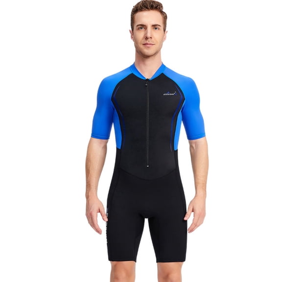 GKV Men’s & Women’s 1.5mm Short Sleeve Shorty Wetsuit – Neoprene Diving Suit for Snorkeling, Swimming, Kayaking & Surfing