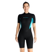 GKV Men's & Women's 1.5mm Thermal Shorty Wetsuit, Couples Neoprene Short Sleeve Wetsuit for Water Sports