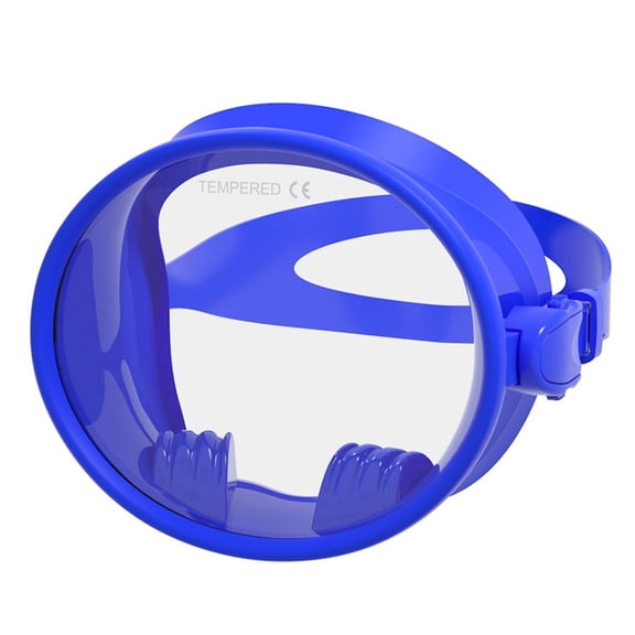 GKV Oval Spearfishing Dive Mask – Classic Retro-Style Low Volume Freediving Mask with Panoramic Wide View, Tempered Glass Lens & Leakproof Silicone Skirt