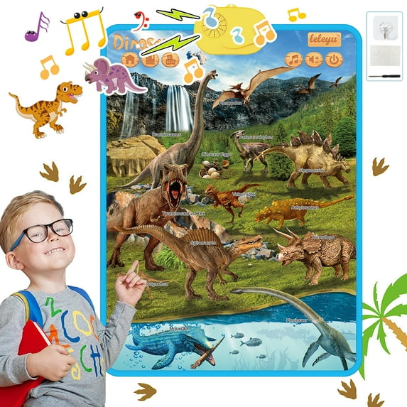 GKcity Dinosaur Electronic Learning Chart, Interactive Preschool Toy