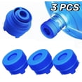 thumbnail image 1 of GKcity Reusable 3 & 5 Gallon Water Jug Cap, Leakproof & Popping Open, Food Grade Silicone Replacement Cap for 55mm Standard/Screw/Crown Top Water Bottle & Water Pump Dispenser, 3-Count, 1 of 13