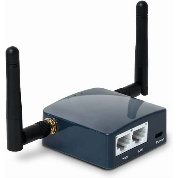 GL-AR300M16-Ext Portable Mini Travel Wireless Pocket Router - WiFi | OpenWrt 2 x Ethernet Ports OpenVPN/Wireguard VPN for Public & Hotel Wi-Fi USB 2.0 Port External Antennas