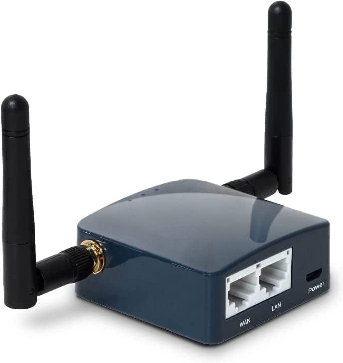 GL-AR300M16-Ext Portable Mini Travel Wireless Pocket Router - WiFi | OpenWrt 2 x Ethernet Ports OpenVPN/Wireguard VPN for Public & Hotel Wi-Fi USB 2.0 Port External Antennas