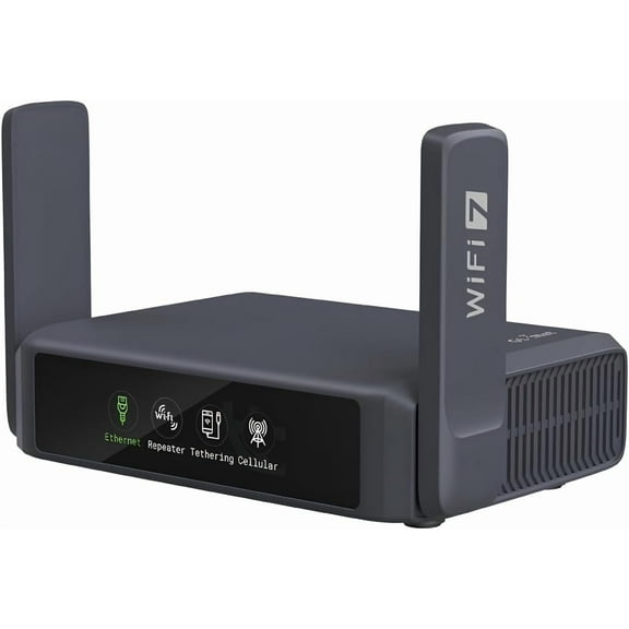 GL-BE3600 (Slate 7) Portable Travel Router Pocket Dual-Band Wi-Fi 7 2.5G Router Portable VPN Routers WiFi for Travel Public Computer Routers Business Trip Moblie/RV/Cruise/Plane