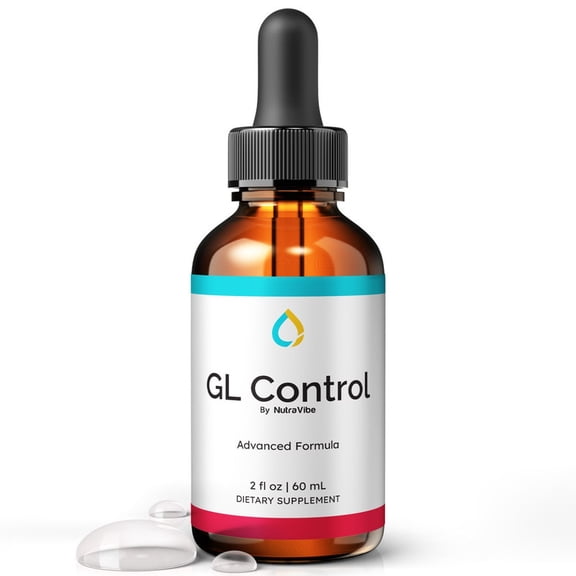 GL Control Drops Daily Liquid Formula with a Clean, Natural Blend to Support Natural Flow, Balanced Levels & Healthy Circulation | Convenient for Consistent Use (30 Servings)