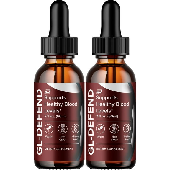 GL Defend Liquid Drops GL Defend Drops Extra Strength Natural Blend Healthy Organic Support, 2 Pack, 2 Month Supply